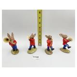 4 ROYAL DOULTON BUNNYKINS INCLUDING TRUMPETER,