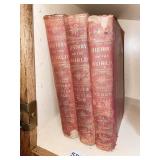 HISTORY OF THE WORLD 3 LEATHER BOUND VOLUMES