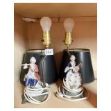 2 FIGURAL LAMPS