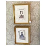 BOUDOUR PRINTS W/ GOLD FRAME