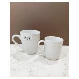 2 PIER 1 WHITE MUGS, 4 ROYAL DAULTON LATITUDE