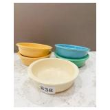 FIESTA WARE SMALL RAMEKIN DISHES, GROUP OF 5