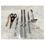 WOLFGANG PUCK KITCHEN SHEARS, LADLE, UNUSED