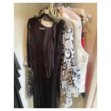 BLACK DRESS, VEST, BLOUSE, ST. TOPAZ S. M