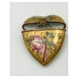 PEINT MAIN LIMOGE FRANCE CAKE ON A PLATE TRINKET