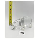 BACCARAT FRANCE HIPPOPOTAMUS FIGURE