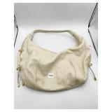ALLISON SCOTT OFF WHITE LEATHER PURSE SEE CLOSE