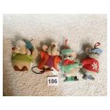 BENARD AND MISS BIANCA DISNEY ORNAMENTS