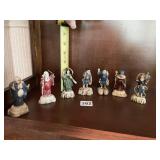 NETSUKE FIGURES CELLULOID 7 DIFFERENT GODS OF