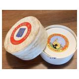 PORCELAIN DE PARIS CHEESE PLATES IN NOVELTY BRIE