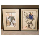 21X27.5 BLACK FRAMED WITH MAT, CURRENTLY