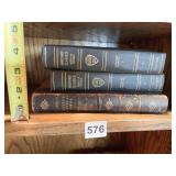 LEATHER BOUND 2 HARVARD CLASSICS VOLUME 1-2,