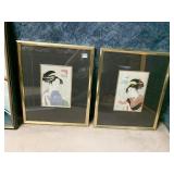 19.5X25.5 PAIR OF UTAMARO WOODBLOCK PRINTS