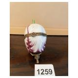 LIMOGE FRANCE TRINKET BOX W/ STAND