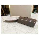 VINTAGE LE CREUSET COOKWARE, 14" LOAF PAN WITH