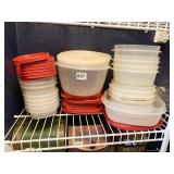 FOOD STORAGE CONTAINERS WITH LIDS IN A VARIETY OF