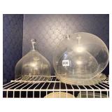 FOOD DOMES, GLASS AND PLASTIC, VARIOUS SIZES