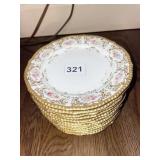 ELITE WORKS LIMOGE PLATES 12 PIECES