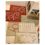 DOOR MATS INCLUDING 2 NICE COIR JOY HOLIDAY MATS