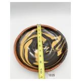 BREININGER POTTERY 1995 REDWARE PLATE