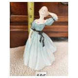 ROYAL DOULTON FIGURINE BLUE DRESS CELESTE