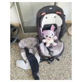 CHILDS CAR SEAT AND STUFFED ANIMAL ALPHA ELITE 65