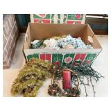 IRON CANDLE HOLDER, CENTER PC. RING, GARLAND,