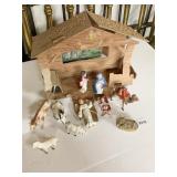 NATIVITY SET WITH MANGER