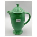 FIESTA GREEN WATER PITCHER WITH LID