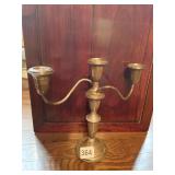 STERLING WEIGHTED BASE 3 ARM CANDELABRA