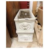 CEMENT PLANTERS CHERUB SIDE