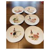 WOODEN APPLE CONTAINER WITH DISTRESSED PAINT