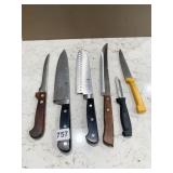 KITCHEN KNIVES, WOLFGANG PUCK, FLINT, EKCO, AND