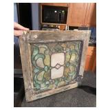 15.5X15.5 LEADED STAINED-GLASS PANEL
