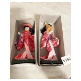 2 JAPANESE DOLLS NEW IN BOX