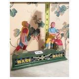 BASE BALL MECHANICAL BANK CAST IRON