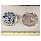 TWO PAPER WEIGHTS