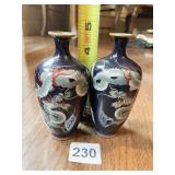 JAPANESE CLOISONNE VASES