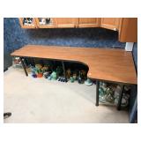 WORK DESK 108" X 46" METAL LEGS