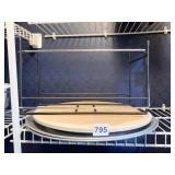 PIZZA STONES AND COOKING TRAYS, 2 METAL RISER