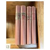 4 LEATHER BOUND BOOKS BY EMILE FAGUET