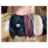 SILK, KNIT AND VELVET SCARVES, CHRISTIAN DIOR,