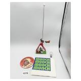 WHIRLIGIG ELF AND HORSE ON A POLE GERMAN FOOD