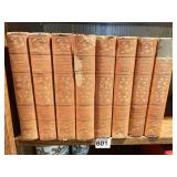 1911 FIELDINGï¿½S WORKS 8 VOLUMES SOME BINDING