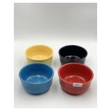 4 LARGE FIESTA WARE CEREAL BOWLS