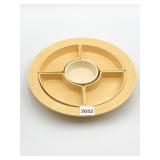 VINTAGE FIESTA DIVIDED SERVING DISH, 6 SEPARATE