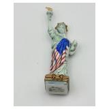 ROCHARD LIMOGE FRANCE HAND PAINTED TRINKET BOX W/