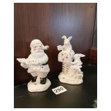 HOLLY HOLIDAY SANTA AND THE BUNNY SALT/PEPPER