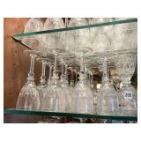 GALLIA FLORAL ETCHED CRYSTAL BEAUTIFUL RED WINE