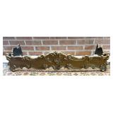 LOUIS XV STYLE FIREPLACE FENDER CAST IRON 7.5" H